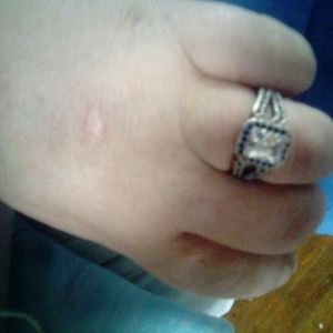 Blue sapphire ring 925 real size 9